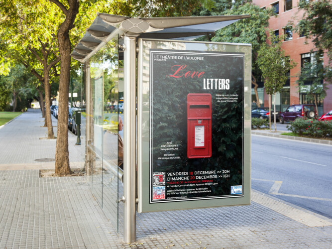 Théâtre de l'aulophée Affiche Love Letters